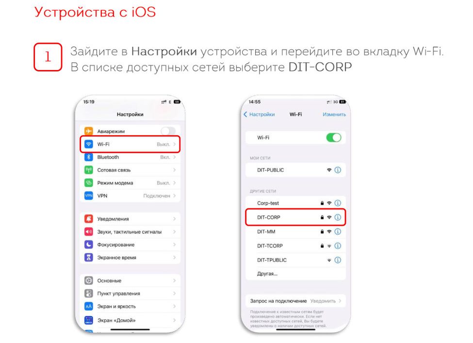 Wi-Fi на iOS