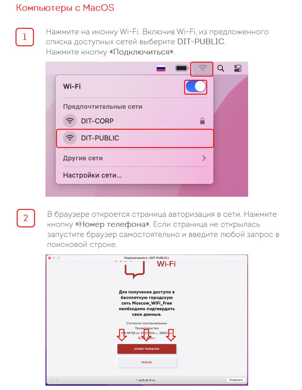 DIT-PUBLIC на macOS